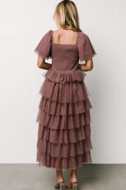 Online Baltic Born Cherise Tulle Tiered Dress | Dusty Lavender DustyLavender