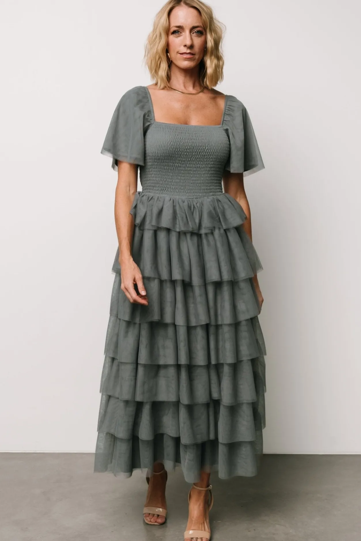 New Baltic Born Cherise Tulle Tiered Dress | Blue Sage BlueSage