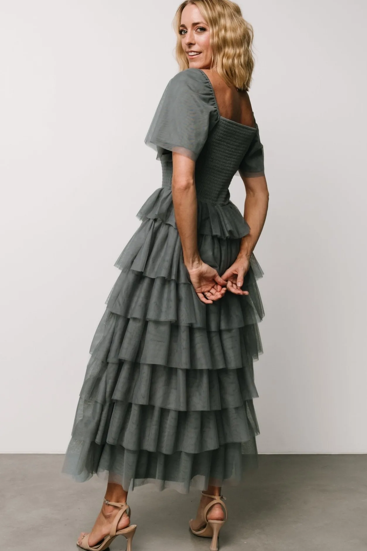 New Baltic Born Cherise Tulle Tiered Dress | Blue Sage BlueSage