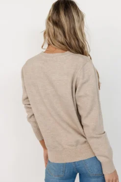 Sale Baltic Born Cherish Flower Sweater | Natural
