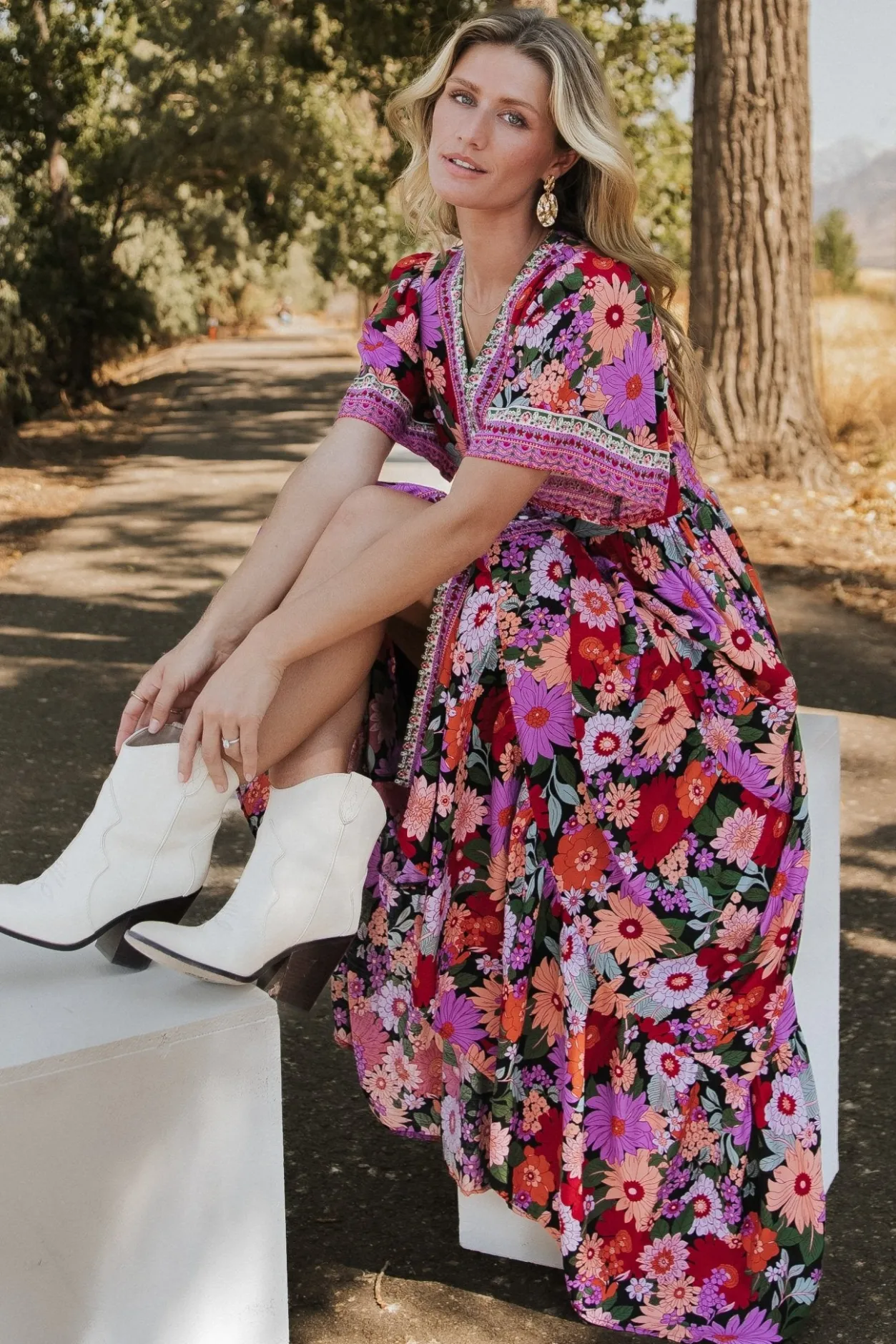 Best Baltic Born Cheryl Maxi Dress | Black Multi BlackMulti