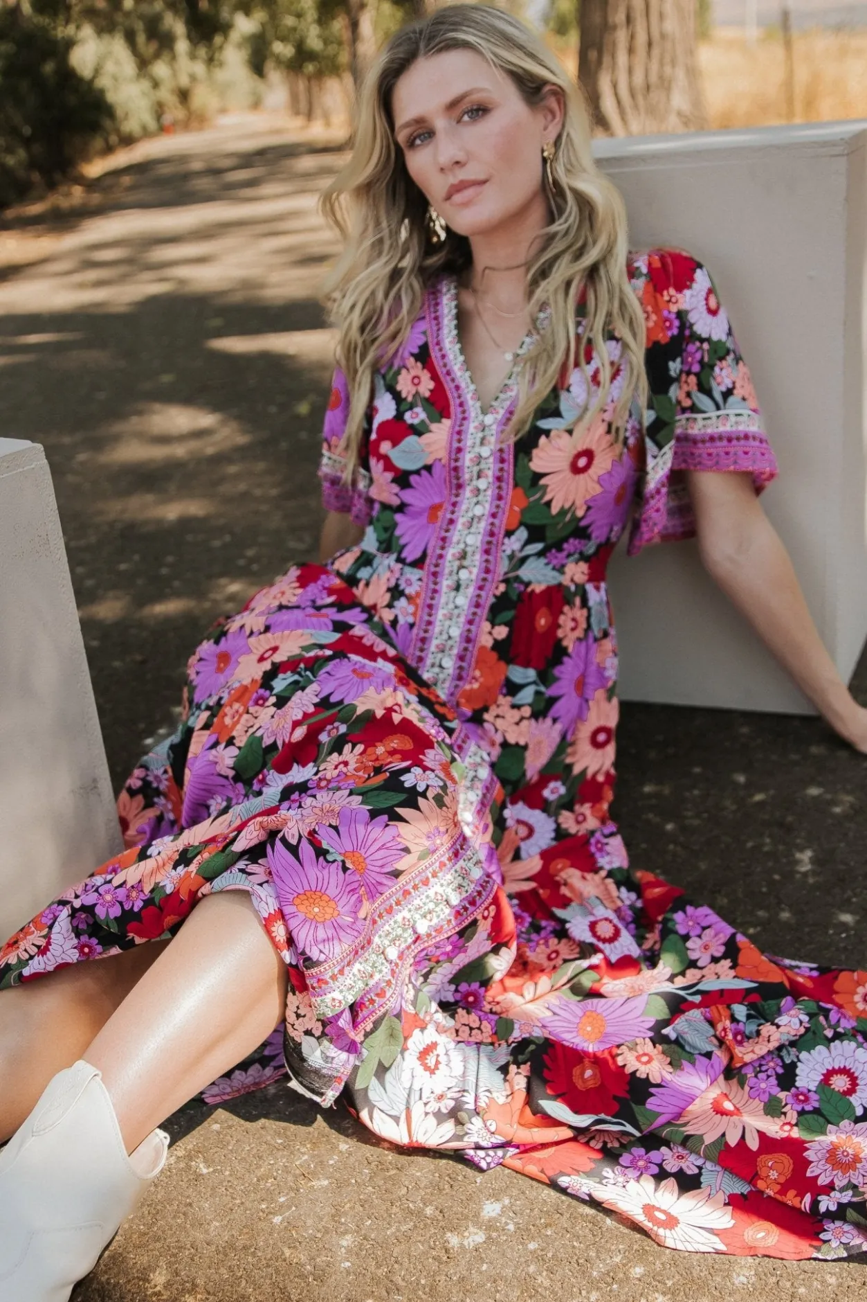Best Baltic Born Cheryl Maxi Dress | Black Multi BlackMulti