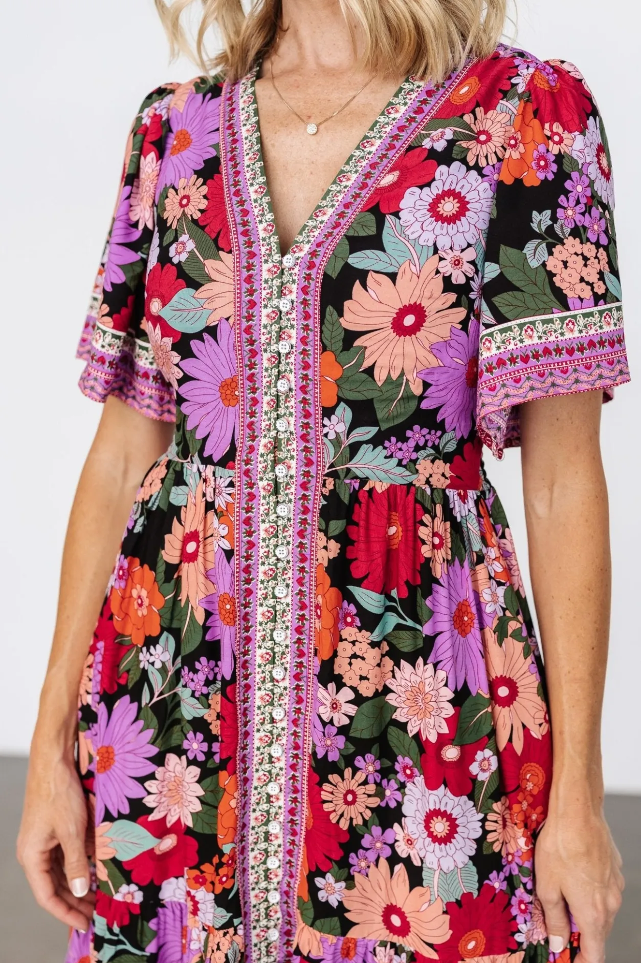 Best Baltic Born Cheryl Maxi Dress | Black Multi BlackMulti