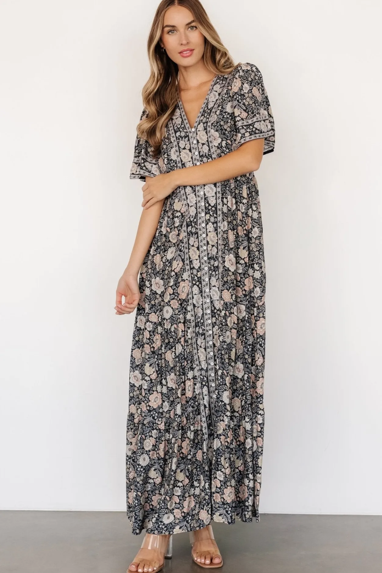 Online Baltic Born Cheryl Maxi Dress | Midnight Floral MidnightFloral