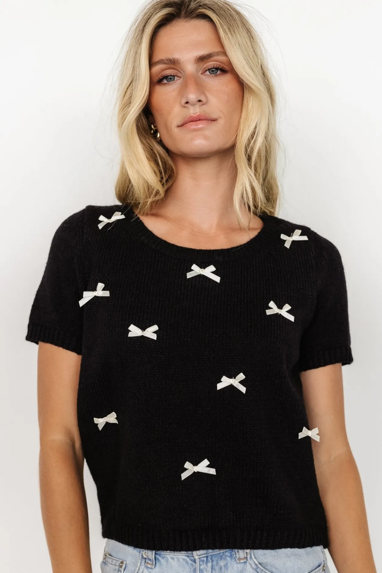 Online Baltic Born Chloe Bow Sweater | Black