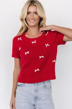 Online Baltic Born Chloe Bow Sweater | Red