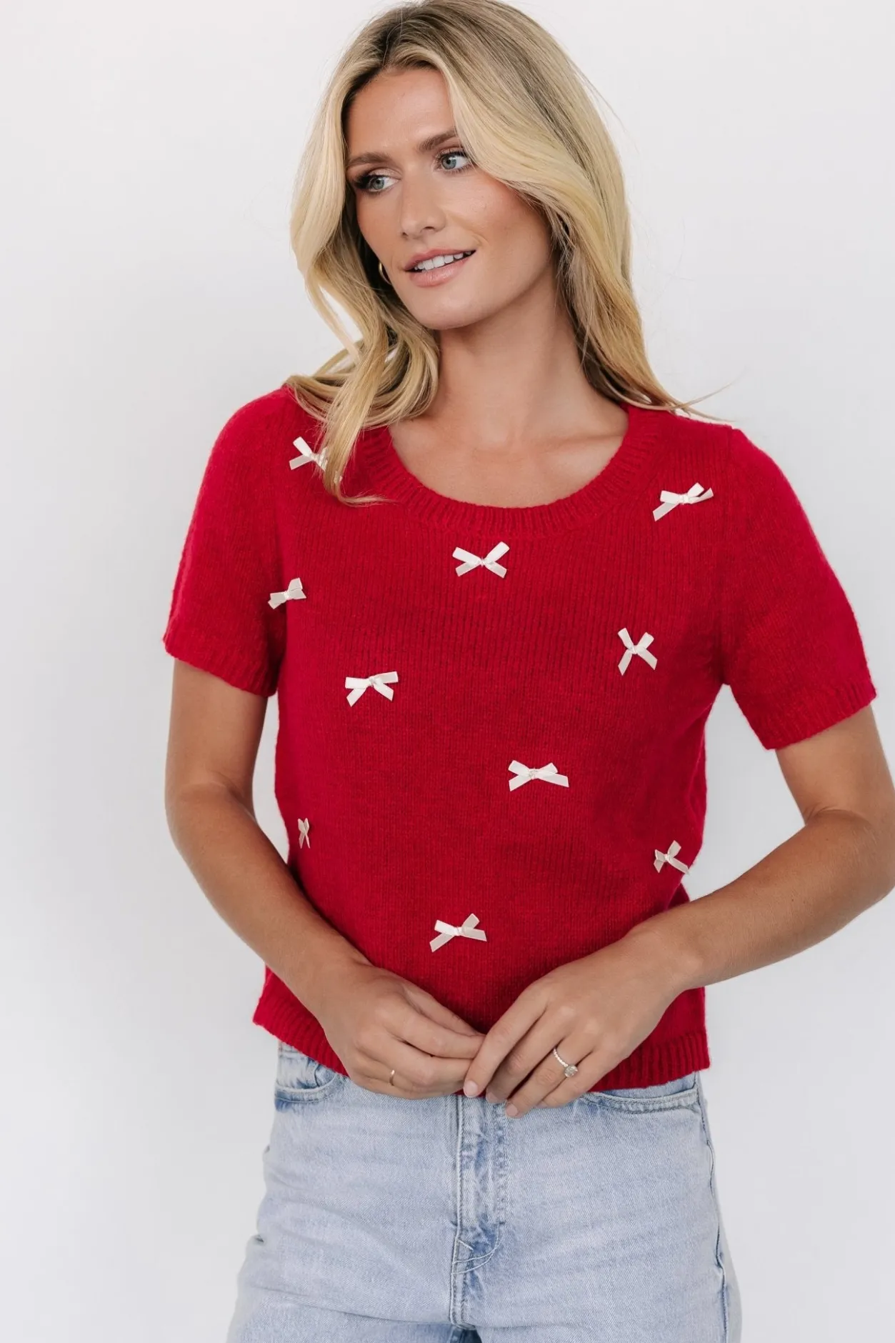 Online Baltic Born Chloe Bow Sweater | Red