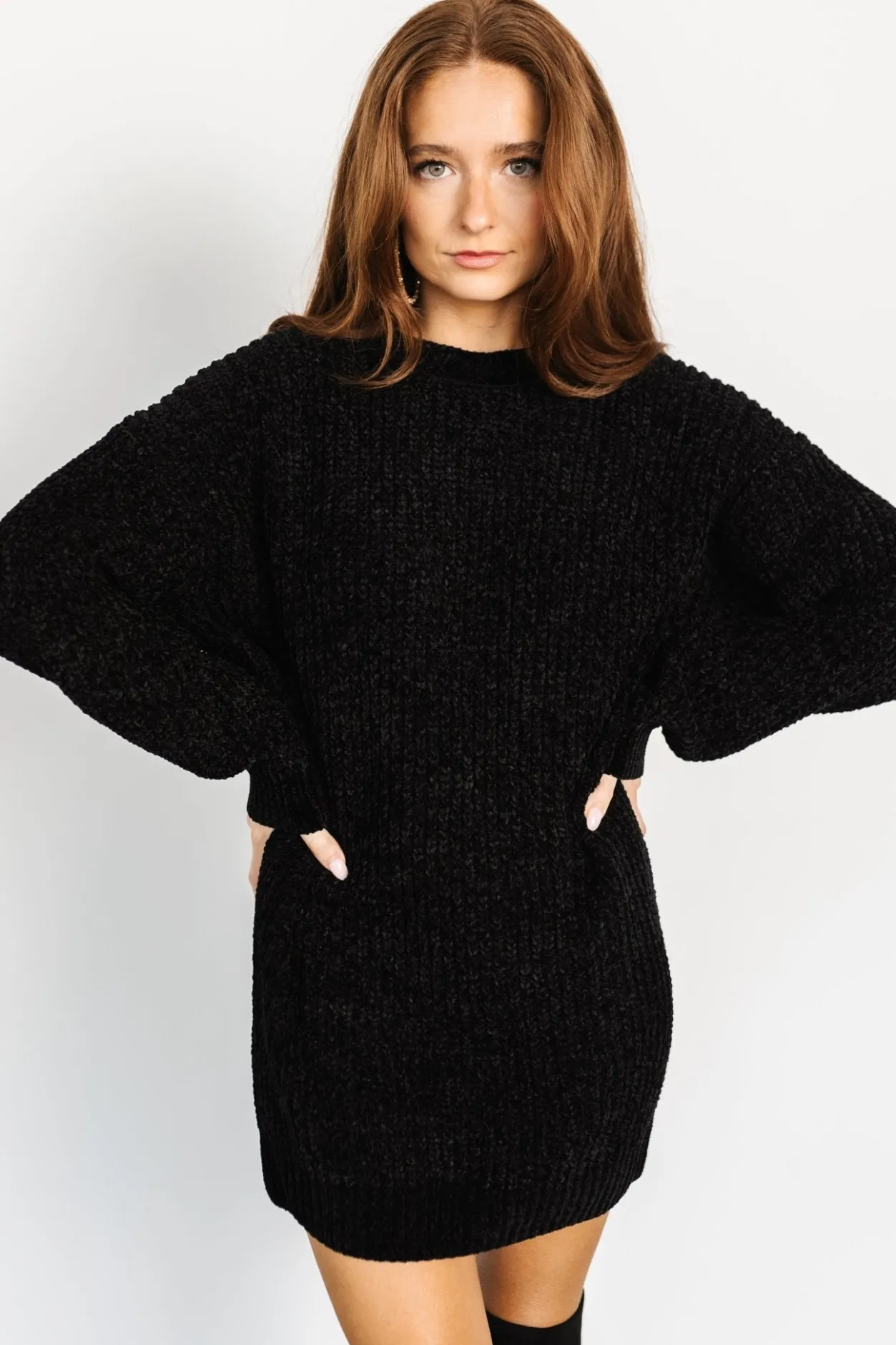 Clearance Baltic Born Christa Sweater Dress | Black