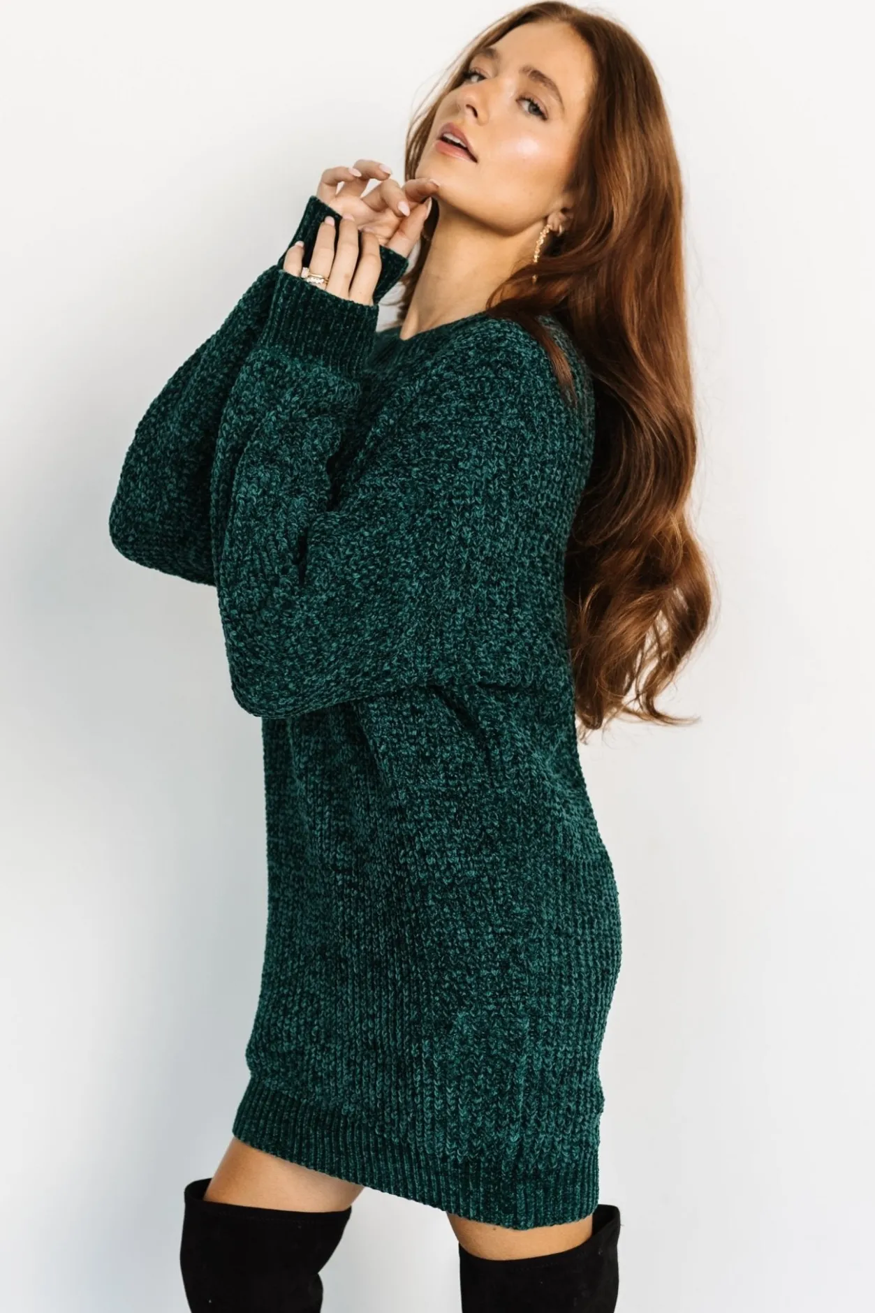 Fashion Baltic Born Christa Sweater Dress | Emerald