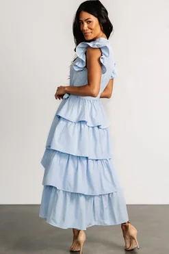 Clearance Baltic Born Chrysanthi Tiered Dress | Light Blue LightBlue