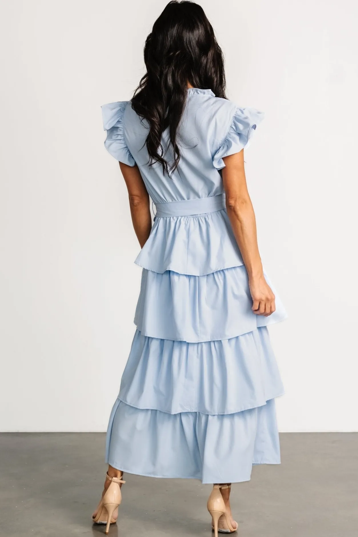 Clearance Baltic Born Chrysanthi Tiered Dress | Light Blue LightBlue