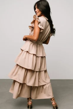 Discount Baltic Born Chrysanthi Tiered Dress | Natural