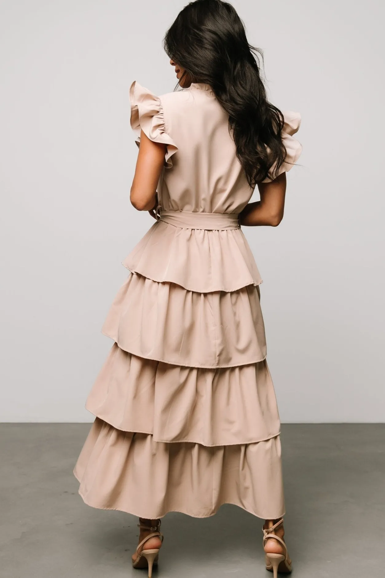 Discount Baltic Born Chrysanthi Tiered Dress | Natural