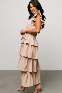 Discount Baltic Born Chrysanthi Tiered Dress | Natural