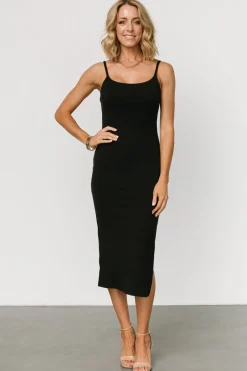Hot Baltic Born Claremont Ribbed Dress | Black
