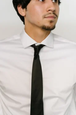 Clearance Baltic Born Classic Satin Tie | Black