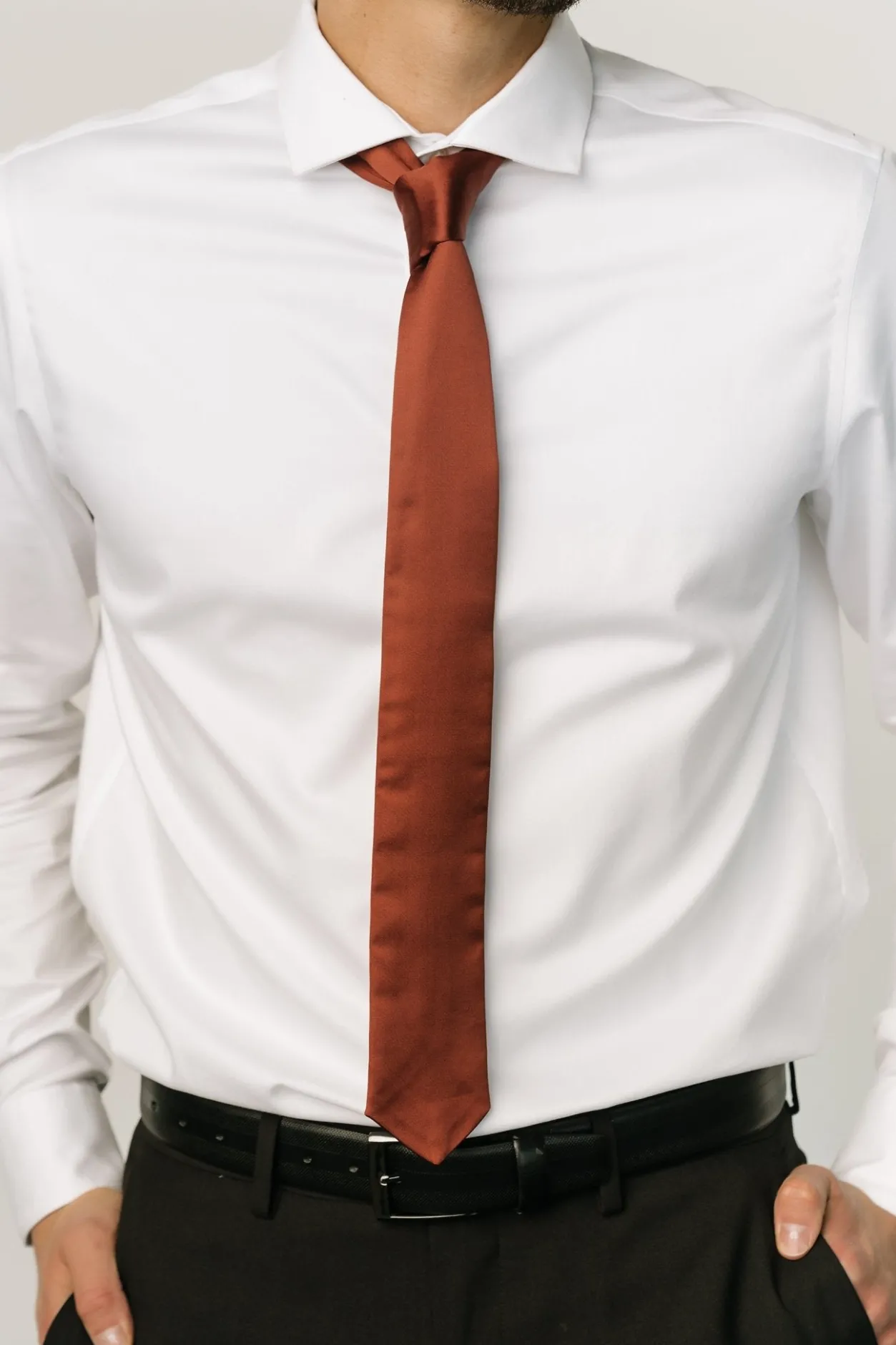 Discount Baltic Born Classic Satin Tie | Cinnamon