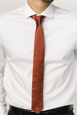Discount Baltic Born Classic Satin Tie | Cinnamon