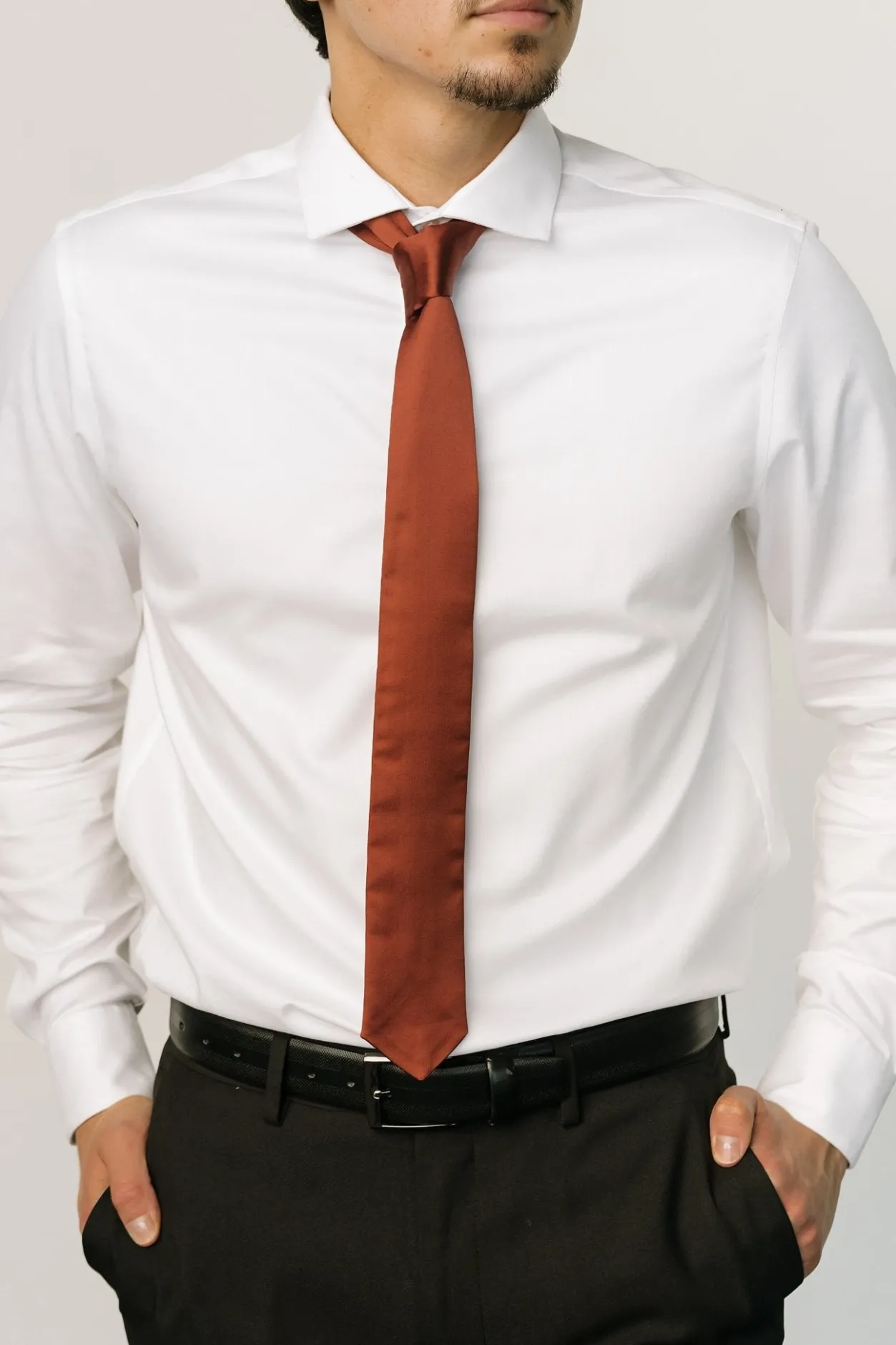 Discount Baltic Born Classic Satin Tie | Cinnamon