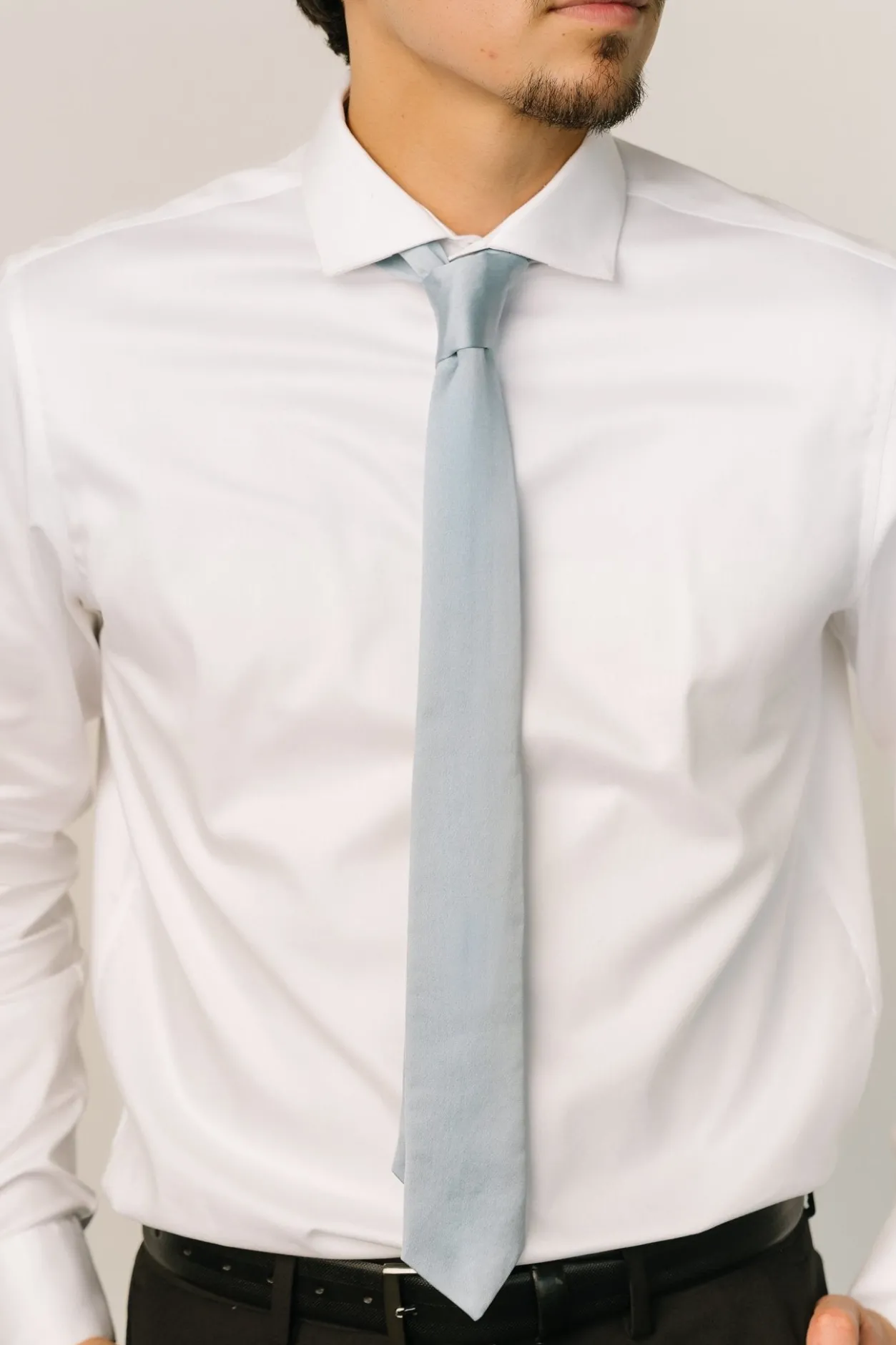 Clearance Baltic Born Classic Satin Tie | Light Blue LightBlue