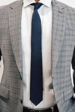 New Baltic Born Classic Satin Tie | Navy