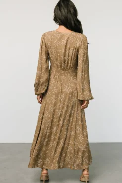 Clearance Baltic Born Claudine Maxi Dress | Dusty Brown Print DustyBrownPrint