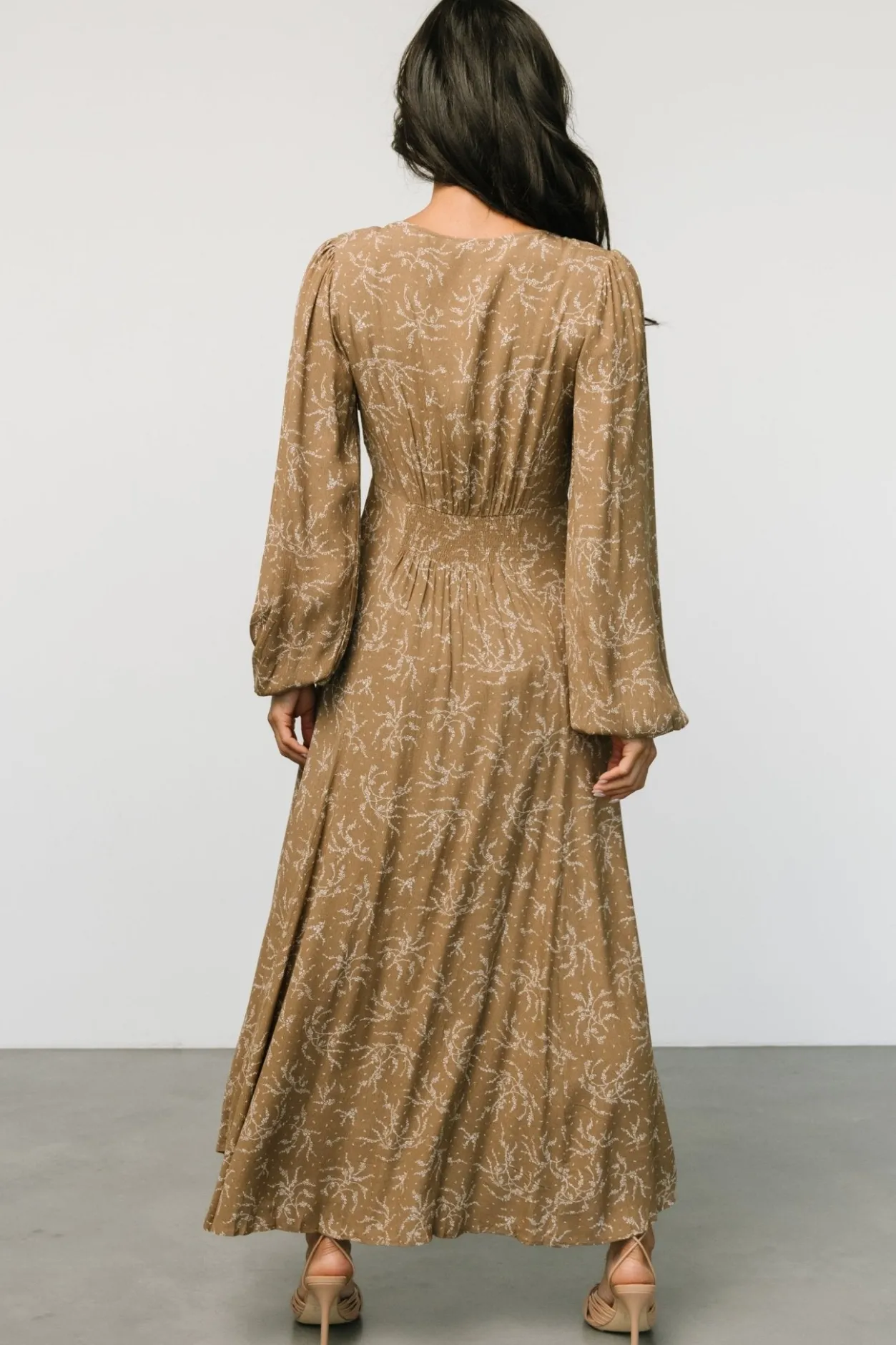 Clearance Baltic Born Claudine Maxi Dress | Dusty Brown Print DustyBrownPrint