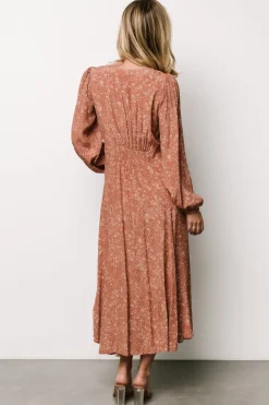 Clearance Baltic Born Claudine Maxi Dress | Dusty Clay Print DustyClayPrint