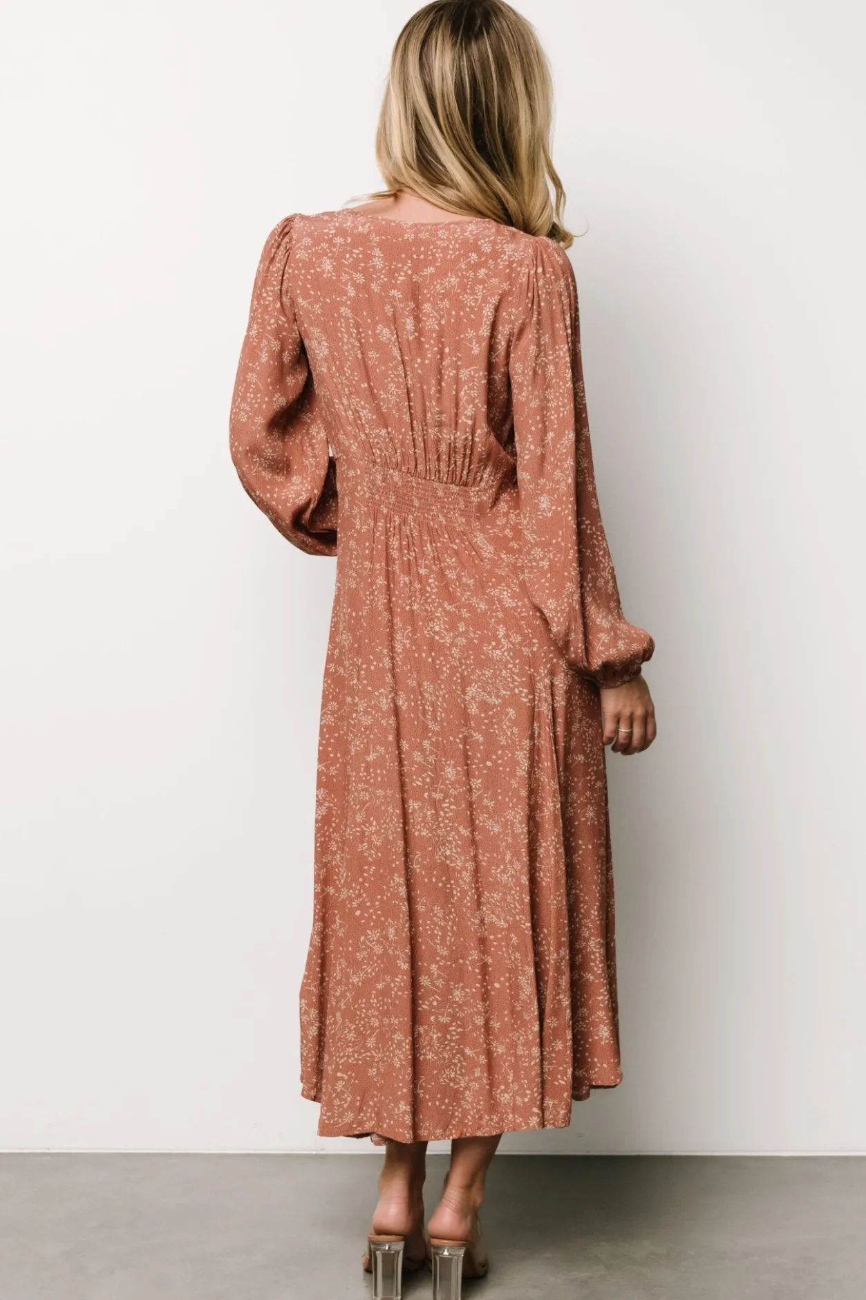 Clearance Baltic Born Claudine Maxi Dress | Dusty Clay Print DustyClayPrint