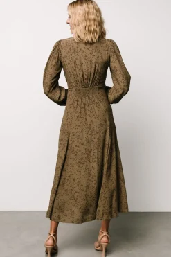 Outlet Baltic Born Claudine Maxi Dress | Olive Print OlivePrint
