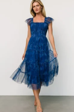 Online Baltic Born Clementine Tulle Midi Dress | Cobalt