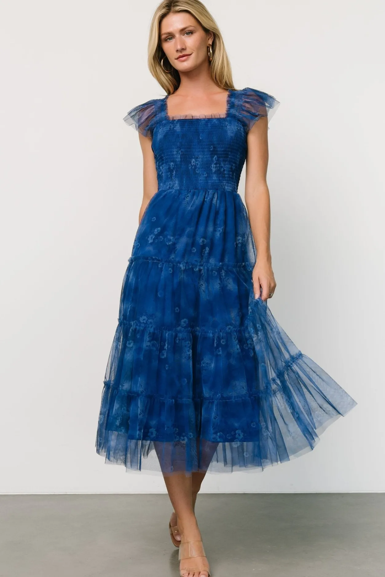Online Baltic Born Clementine Tulle Midi Dress | Cobalt