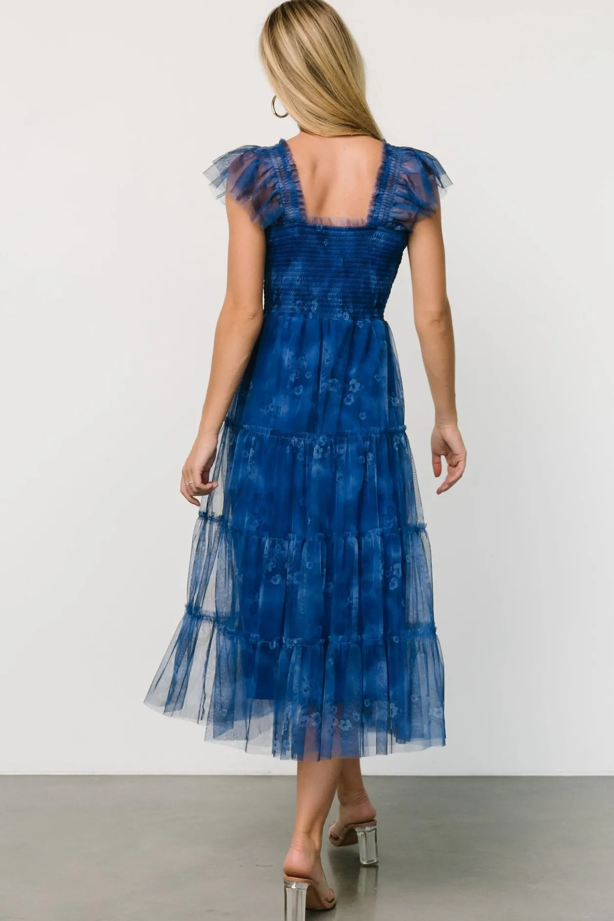 Online Baltic Born Clementine Tulle Midi Dress | Cobalt