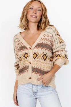 Hot Baltic Born Cody Knit Cardigan | Taupe Multi TaupeMulti
