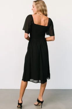 Hot Baltic Born Colette Sweetheart Midi Dress | Black