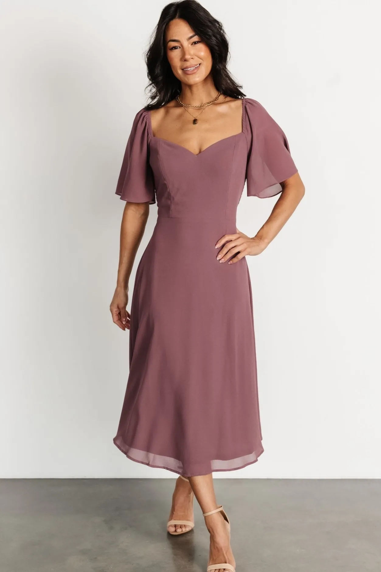 New Baltic Born Colette Sweetheart Midi Dress | Vintage Plum VintagePlum