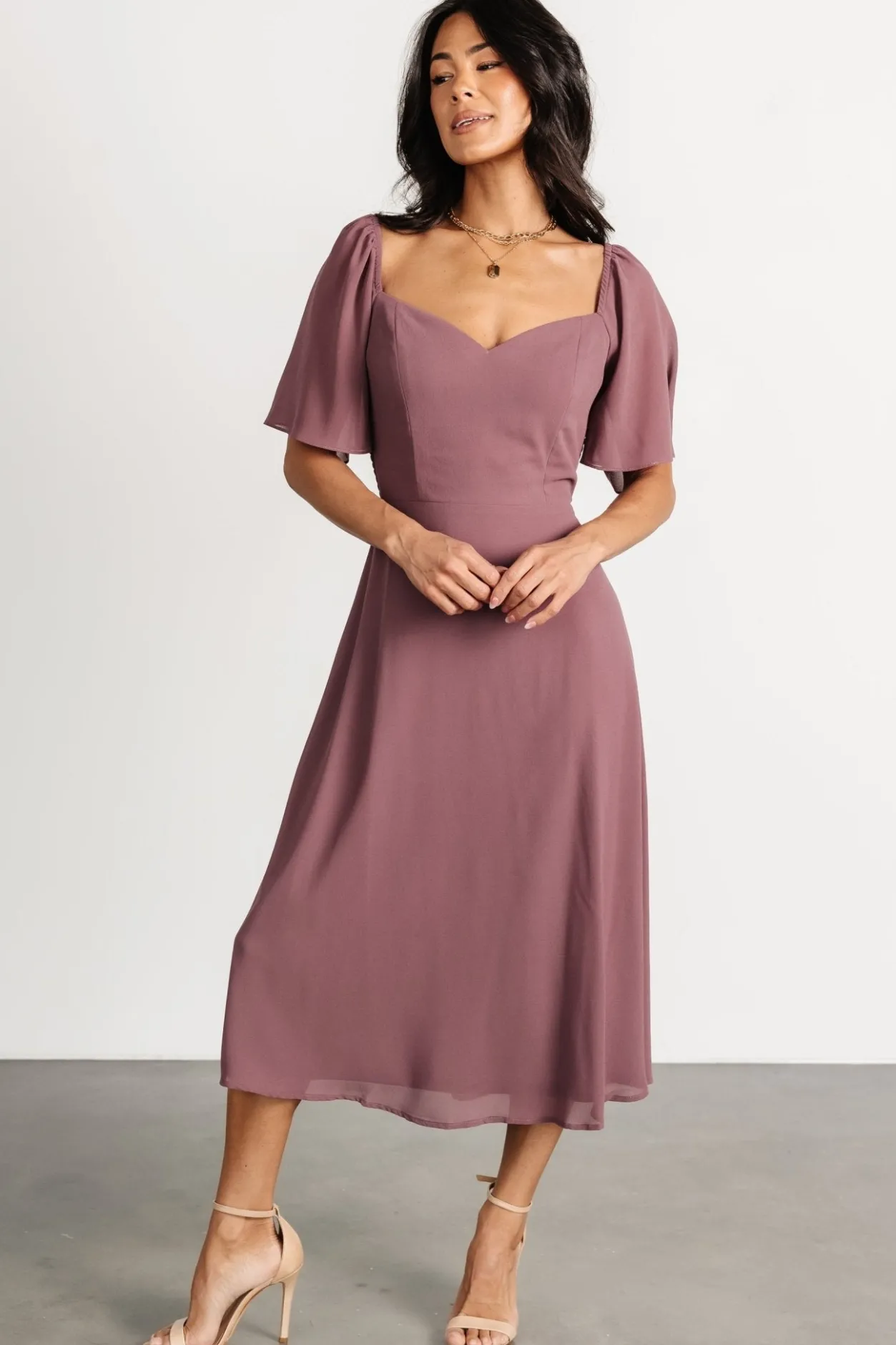 New Baltic Born Colette Sweetheart Midi Dress | Vintage Plum VintagePlum