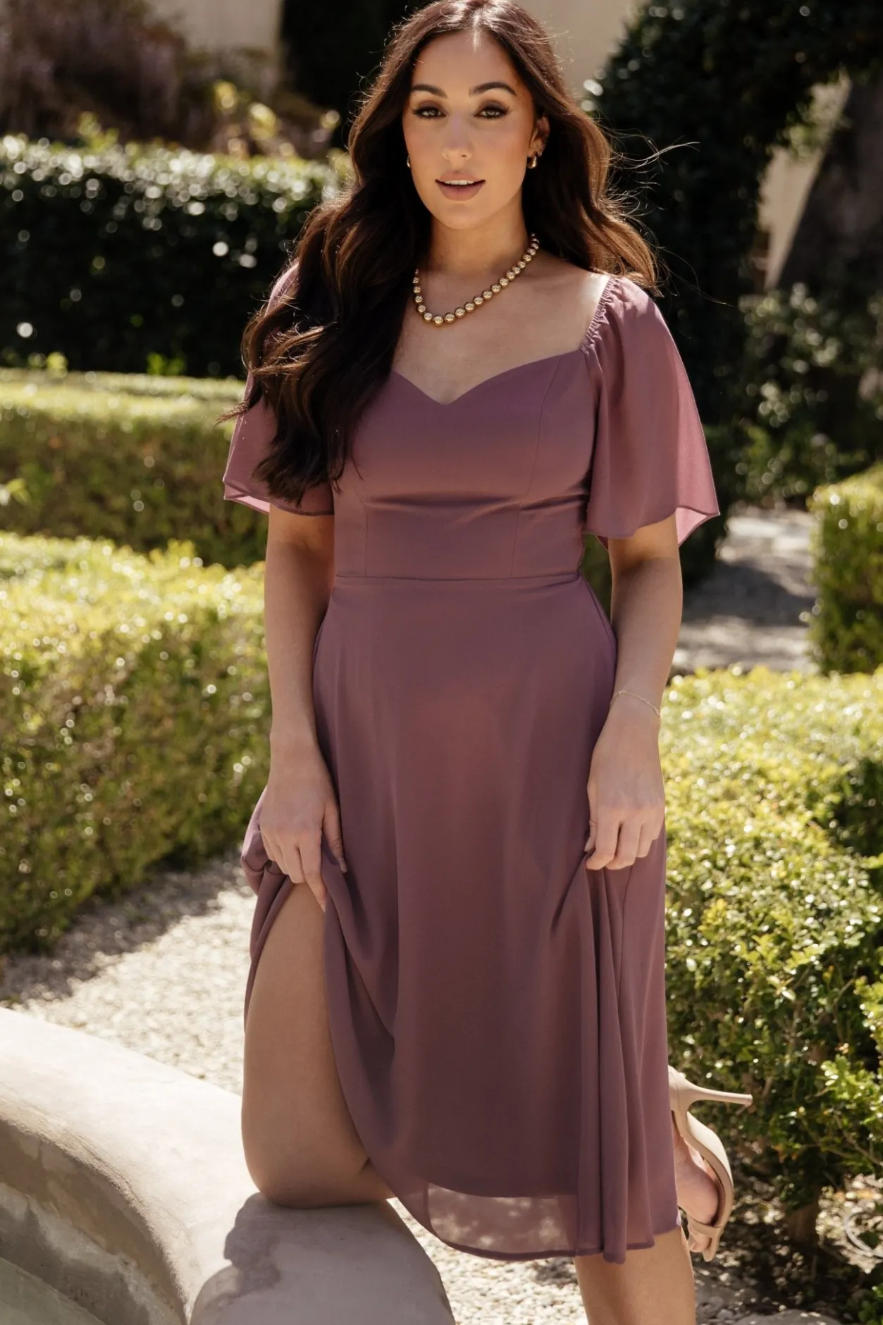 New Baltic Born Colette Sweetheart Midi Dress | Vintage Plum VintagePlum