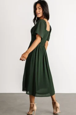 Hot Baltic Born Colette Sweetheart Midi Dress | Evergreen