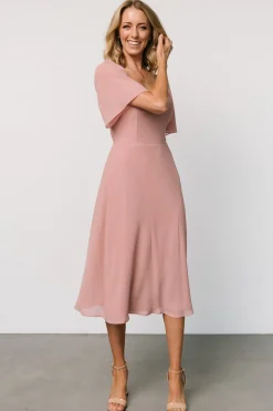 Online Baltic Born Colette Sweetheart Midi Dress | Blush