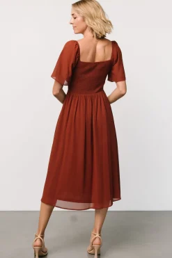 Hot Baltic Born Colette Sweetheart Midi Dress | Cinnamon