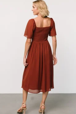 Hot Baltic Born Colette Sweetheart Midi Dress | Cinnamon
