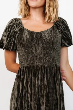 Hot Baltic Born Colleen Velvet Maxi Dress | Olive