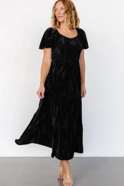 Outlet Baltic Born Colleen Velvet Maxi Dress | Black