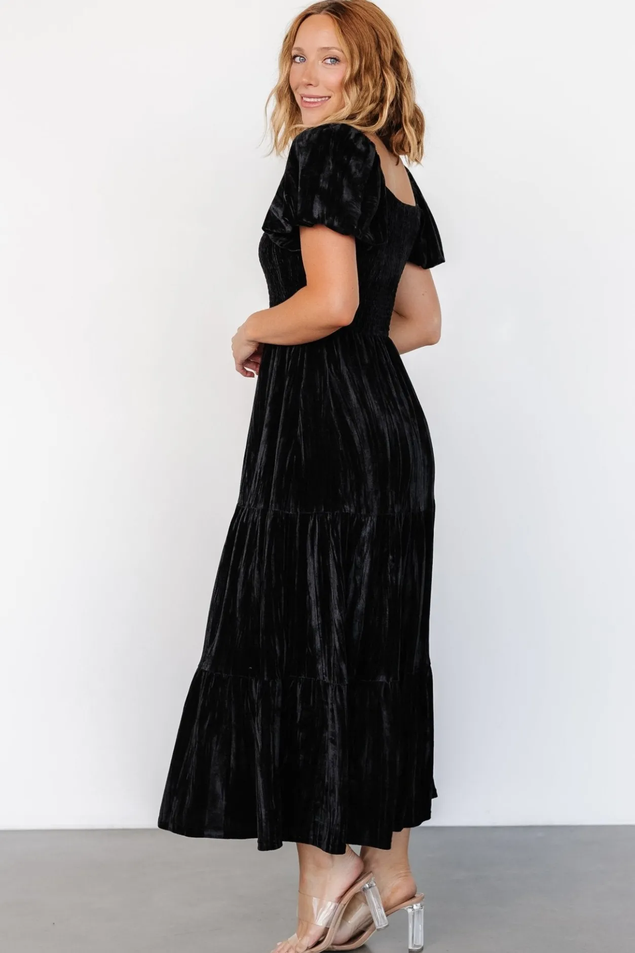 Outlet Baltic Born Colleen Velvet Maxi Dress | Black