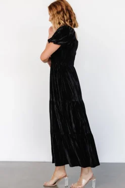 Outlet Baltic Born Colleen Velvet Maxi Dress | Black