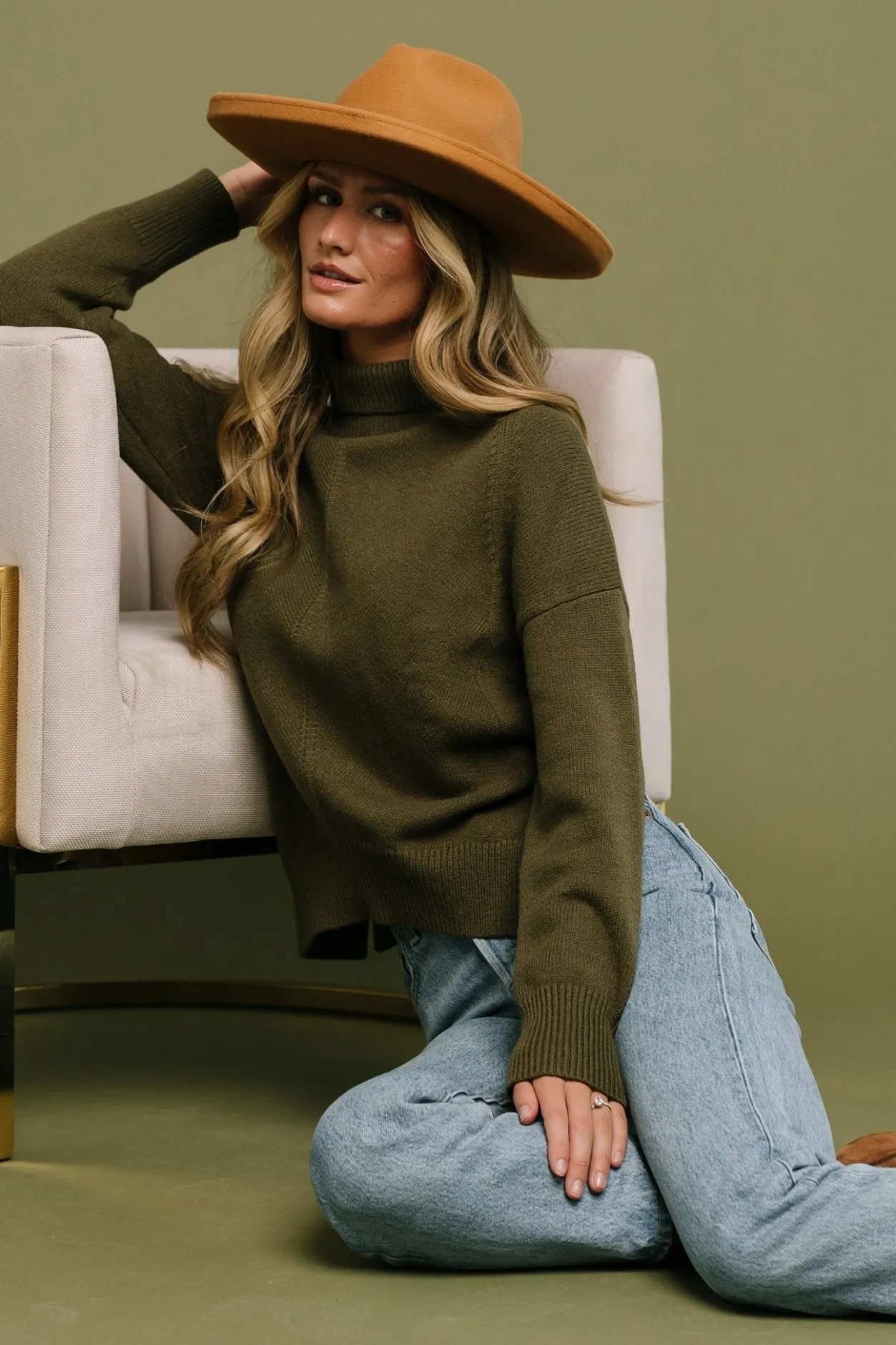 Fashion Baltic Born Collins Knit Sweater | Olive