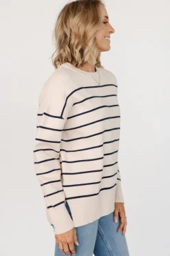 Fashion Baltic Born Colmar Striped Sweater | Cream + Navy Cream+Navy
