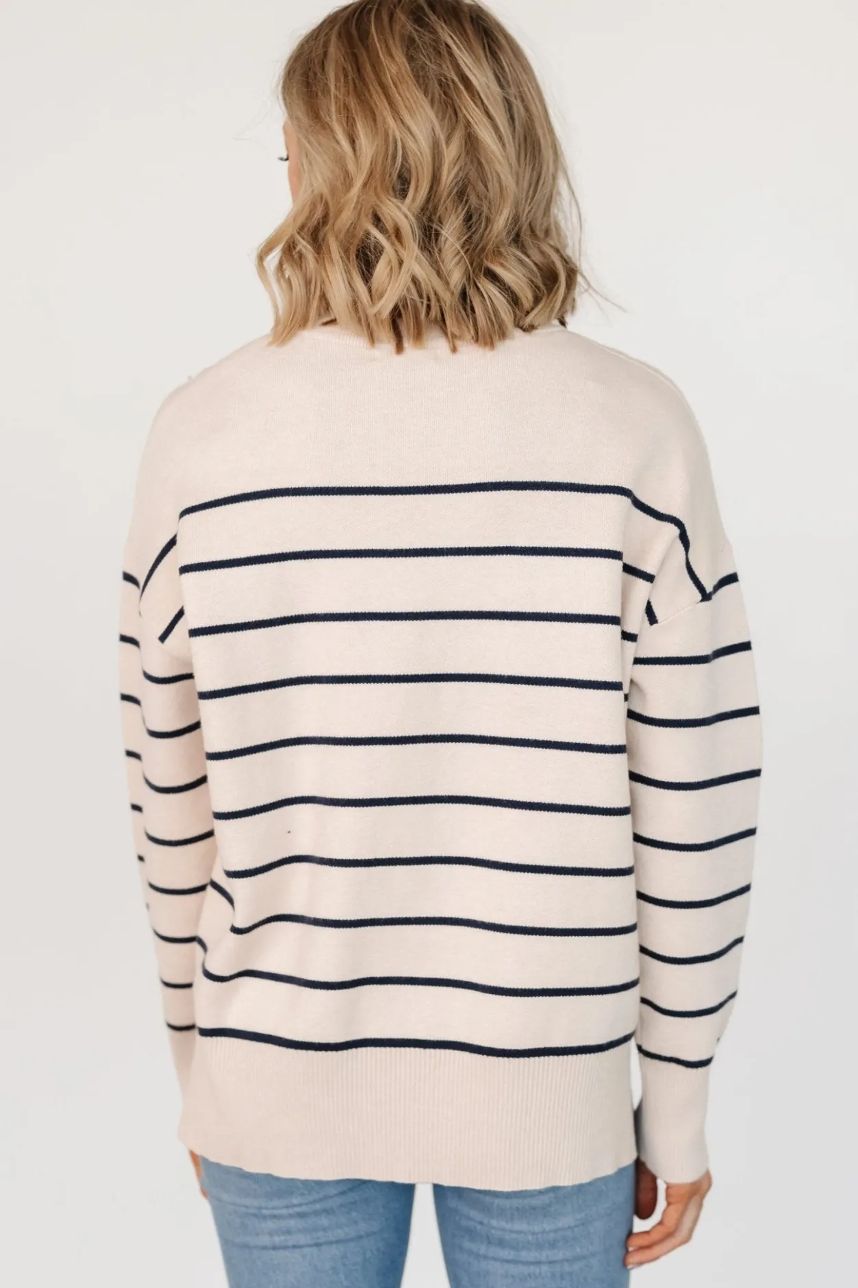 Fashion Baltic Born Colmar Striped Sweater | Cream + Navy Cream+Navy