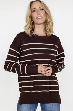 Best Baltic Born Colmar Striped Sweater | Clove + Cream Clove+Cream